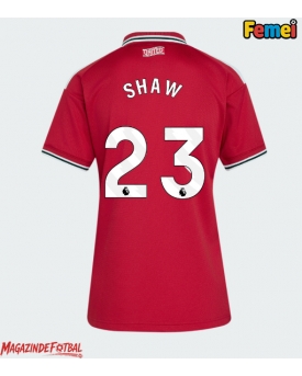 Manchester United Luke Shaw #23 Tricou Fotbal Replică 2026-27 Femei Acasa
